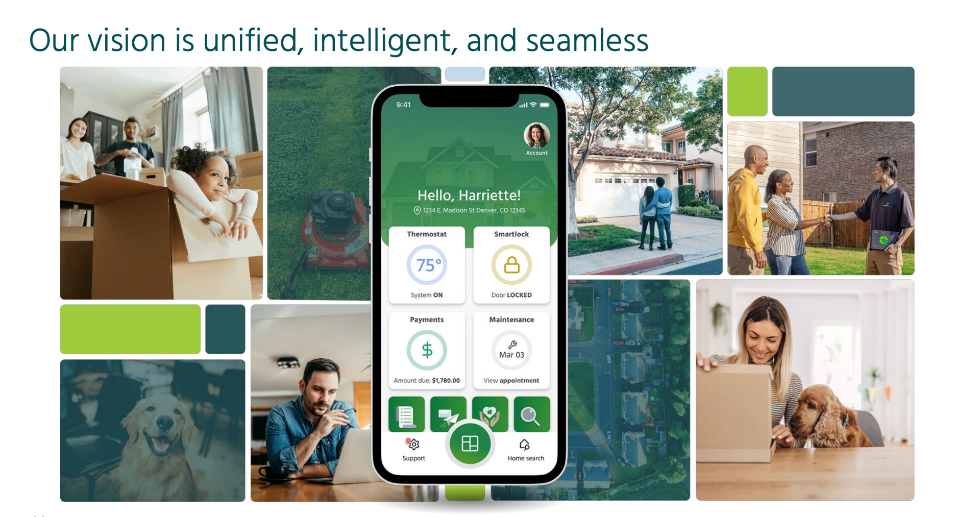 Unified, intelligent, and seamless resident vision