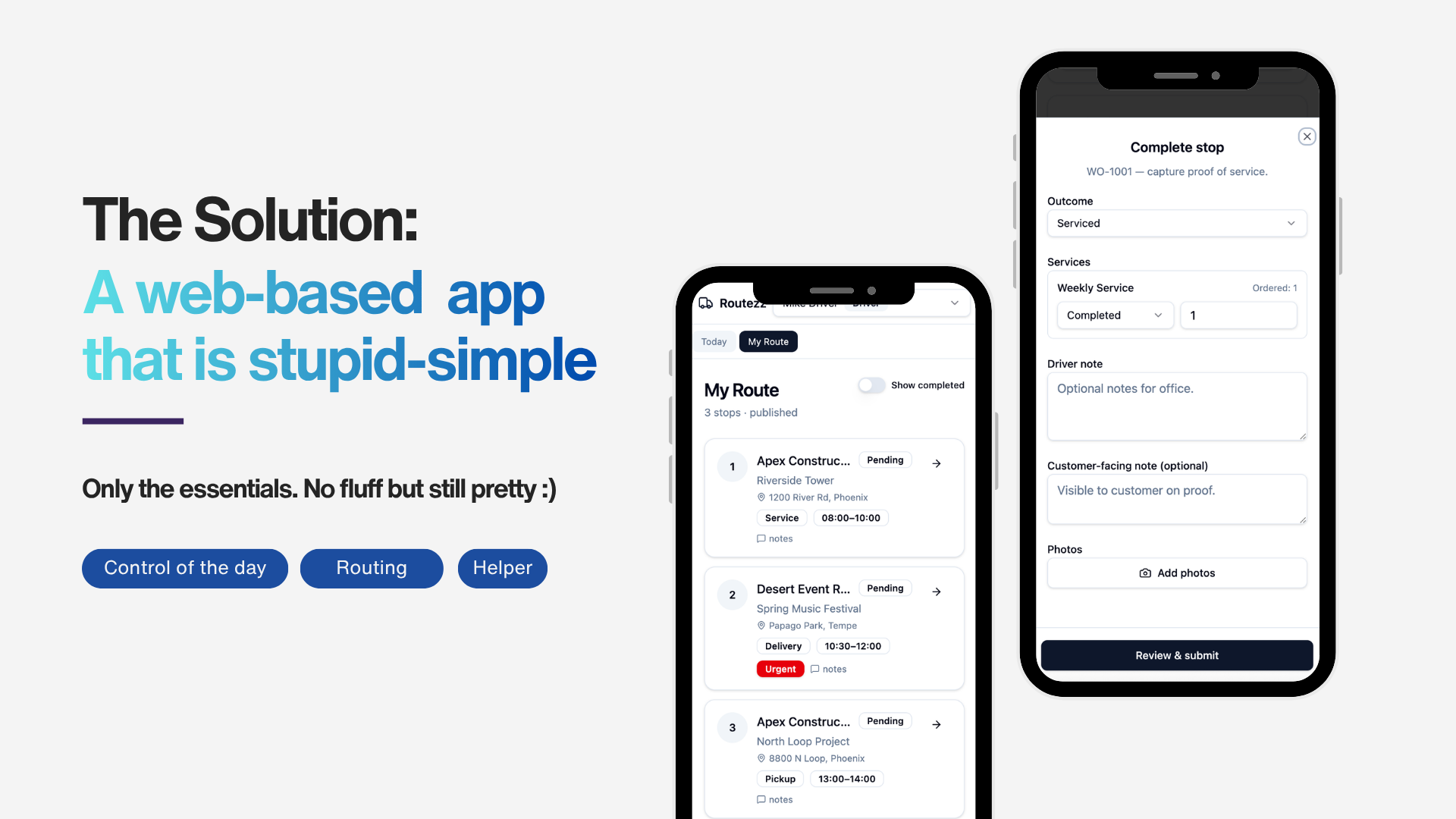 A web-based app that's stupid-simple
